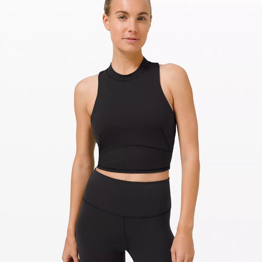 Everlux™ and Mesh Cropped Tank Top